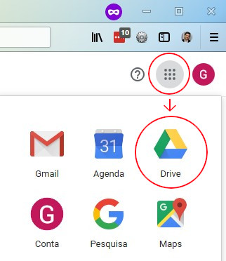 Acesso Google Drive - link Apps