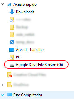 Acesso Google Drive pelo computador