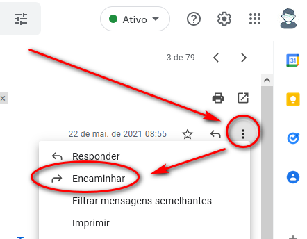 Encaminhar como anexo no GMail Netbit Pro Google Workspace